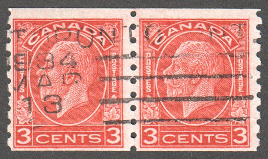 Canada Scott 207 Used Pair F - Click Image to Close